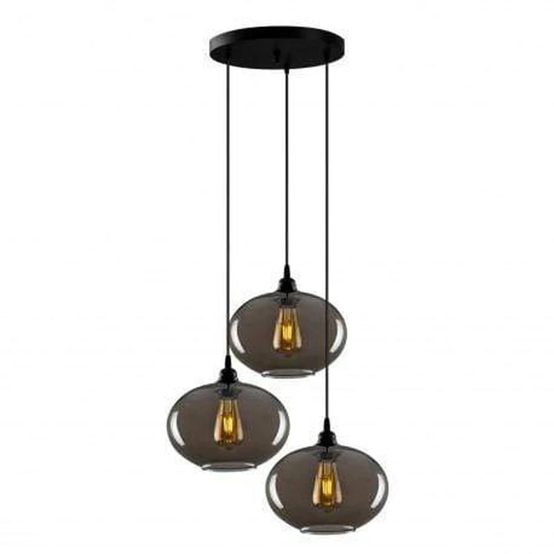 Suspension Luminaire Verre Fumé
