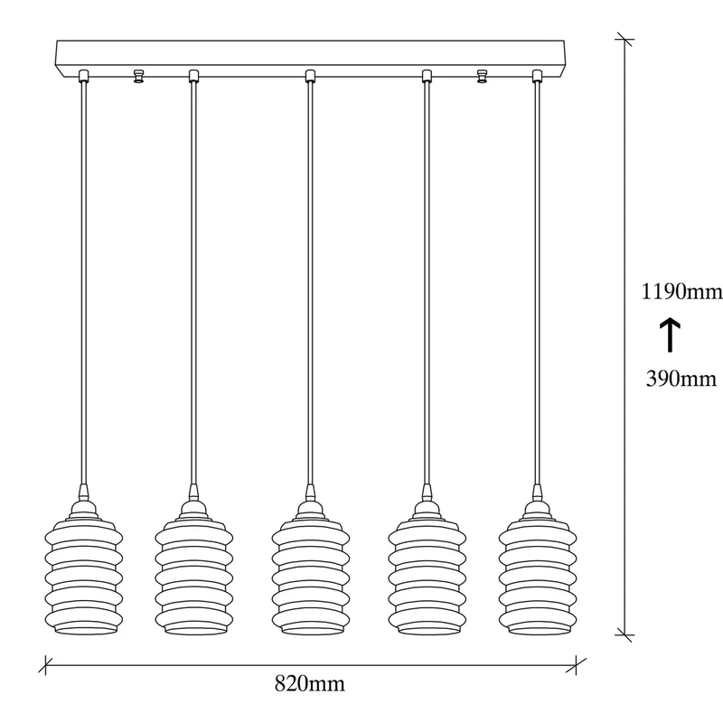 Lampe Suspension Verre Vintage