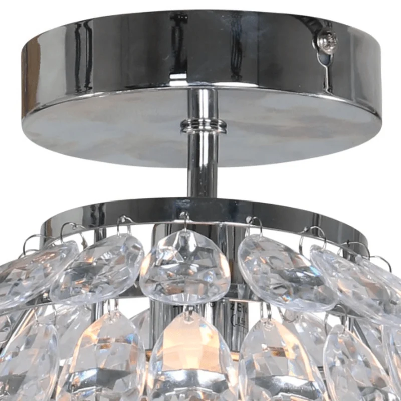 Plafonnier Chromé Design