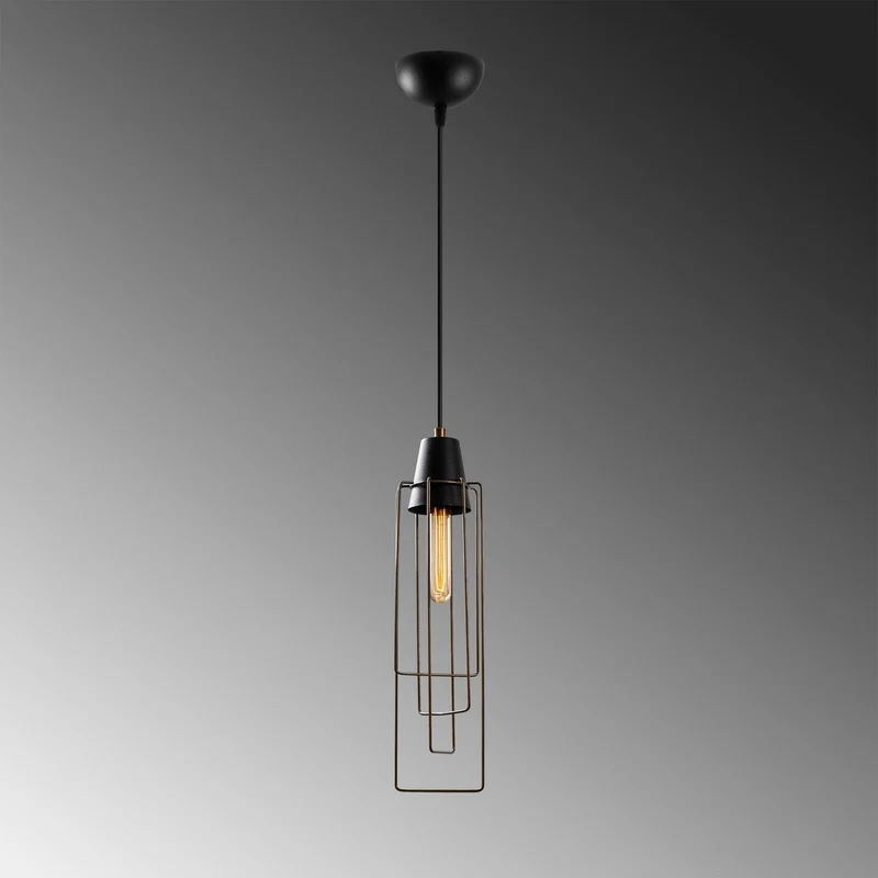 Suspension Luminaire Fer Noir