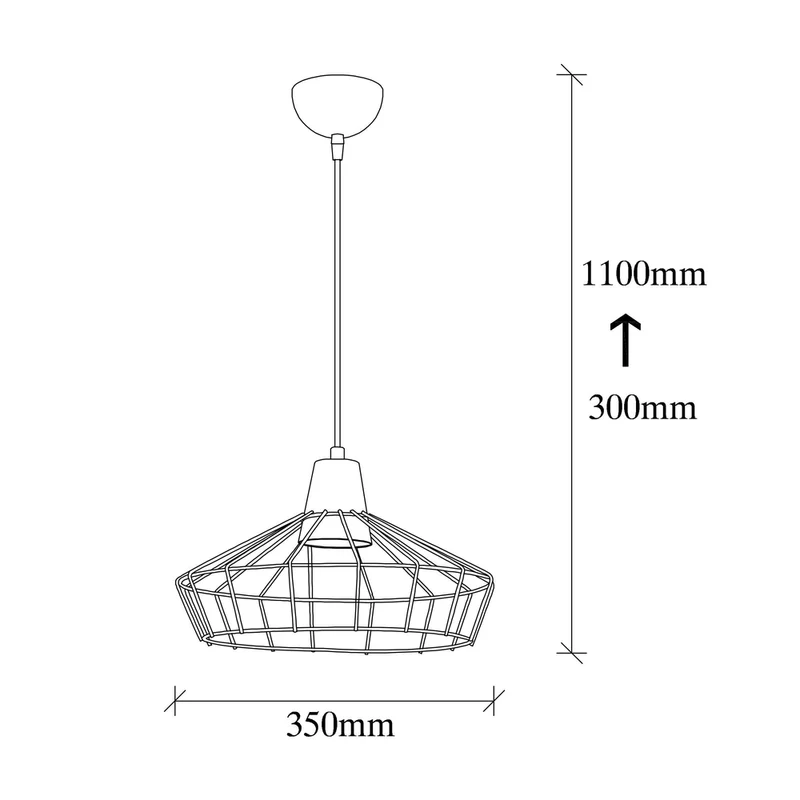 Abat Jour Noir Suspension