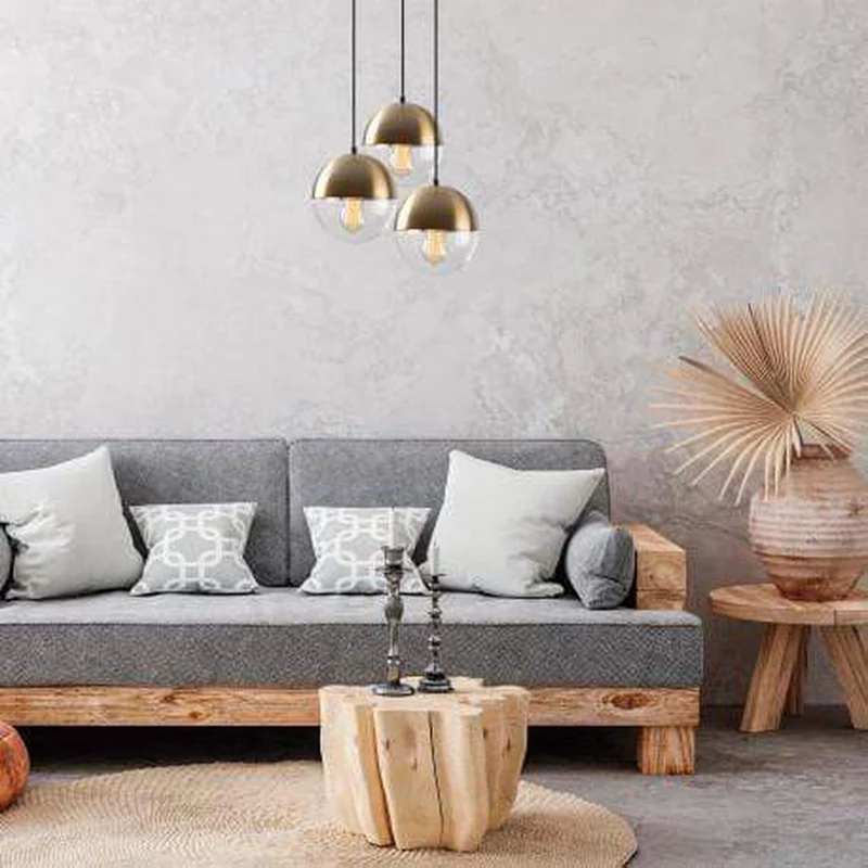 Suspension Globe Verre Vintage