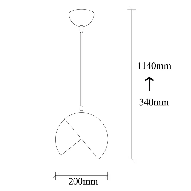Luminaire Suspension Noir Doré