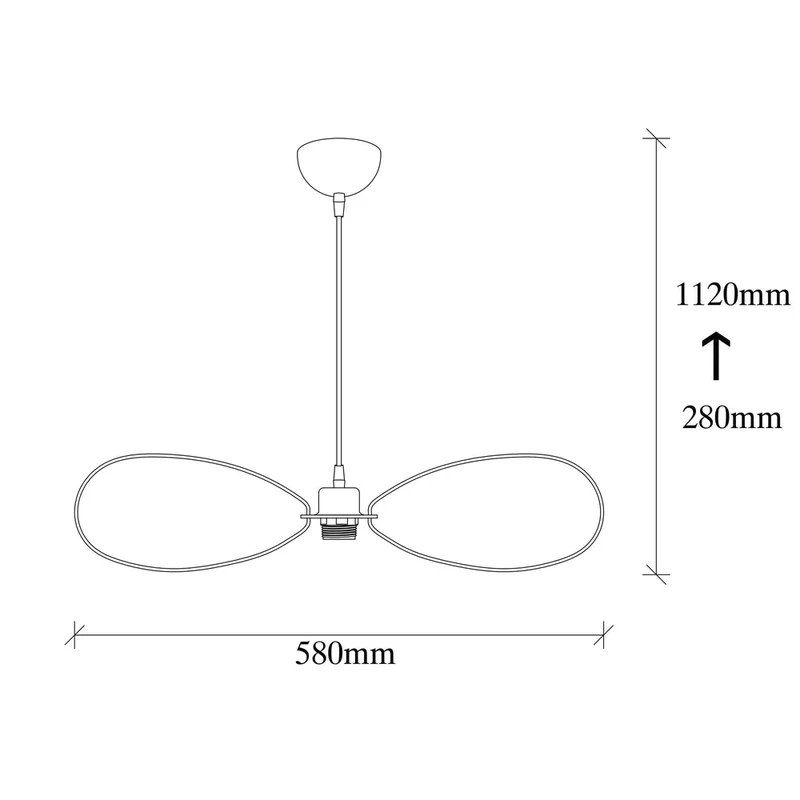 Suspension Douille Vintage