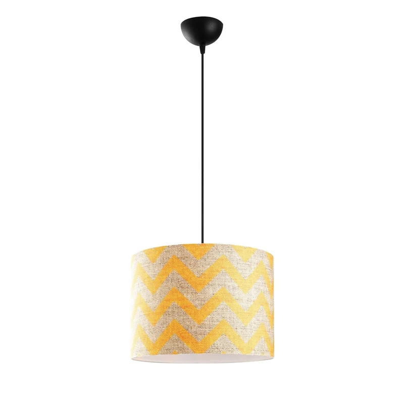 Suspension Industrielle Jaune