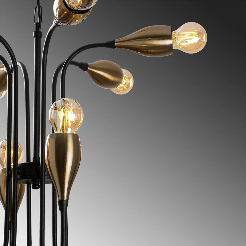 Lustre Metal Noir Et Or