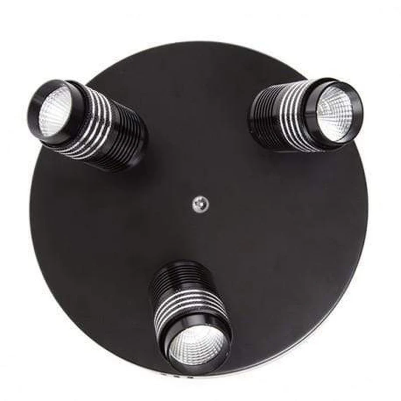 Plafonnier 3 Spots Noir
