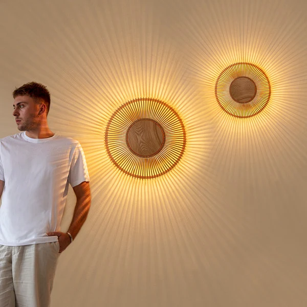 Umage Clava Up Wood Wall Lamp