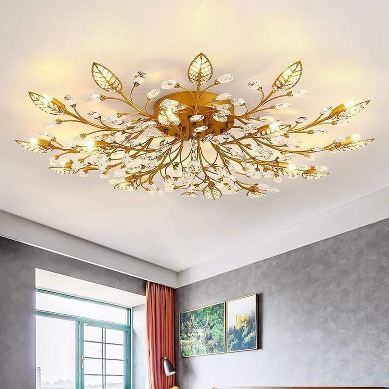 Lustre Salon Doré