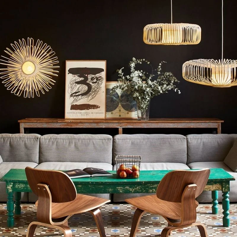 Forestier Bamboo XXL Up Pendant Lamp