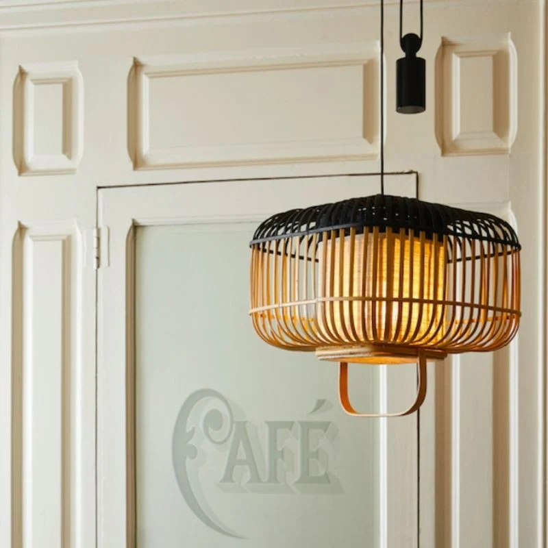 Forestier Bamboo Square Pendant Lamp