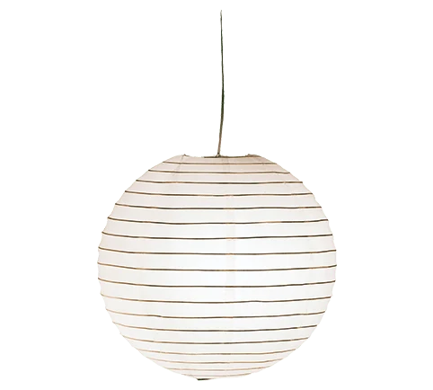 Suspension Boule Papier Blanc