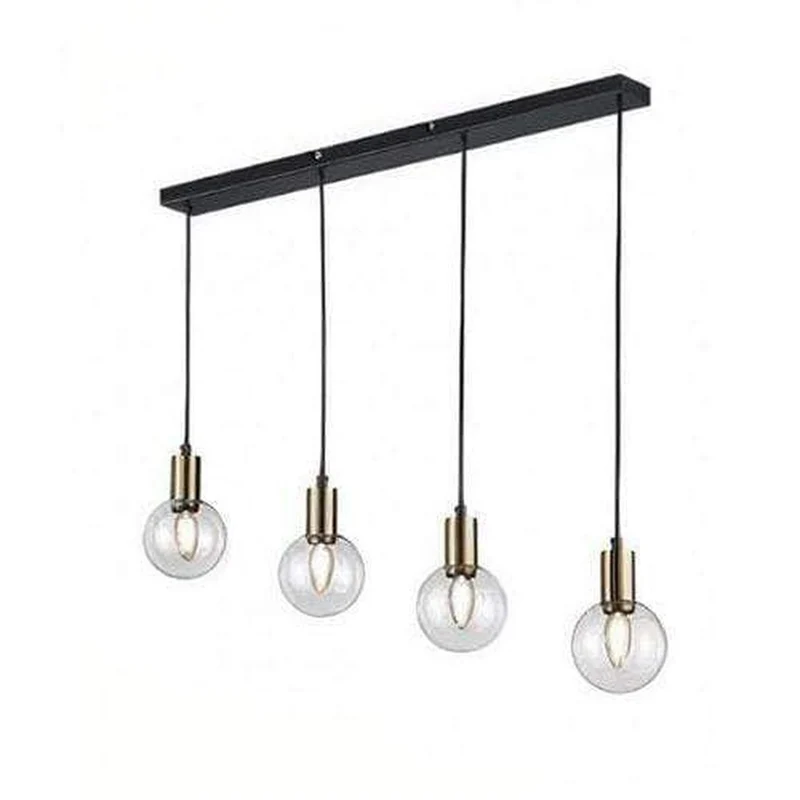 Suspension 4 Lampes Verre