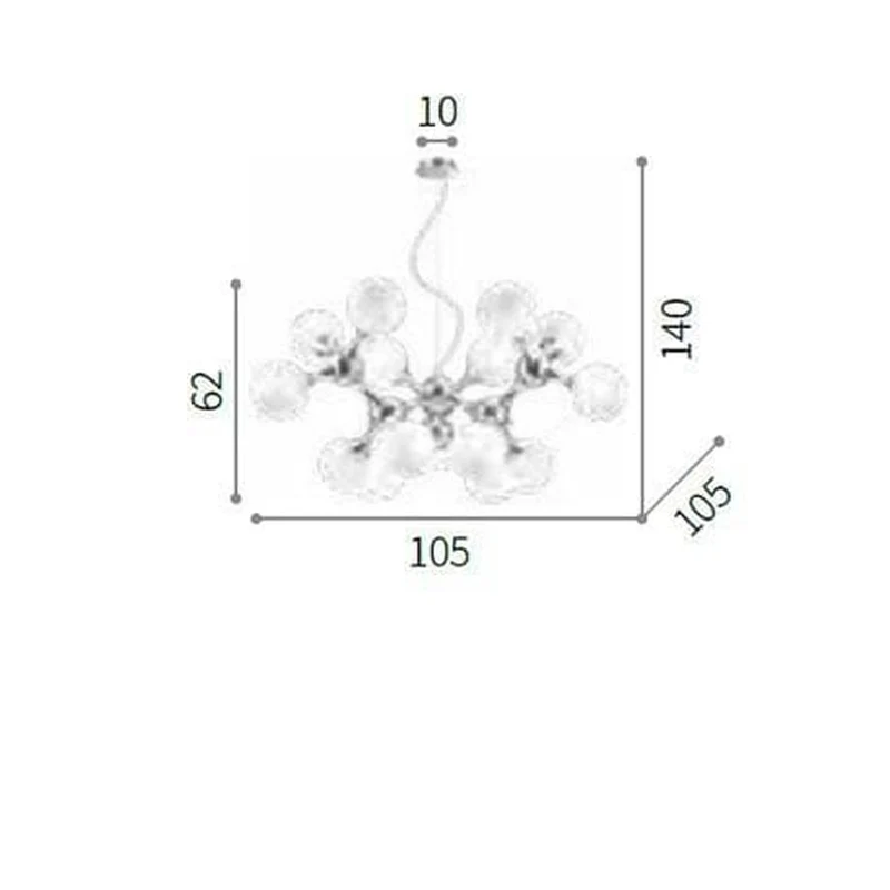 Lustre Laiton Verre