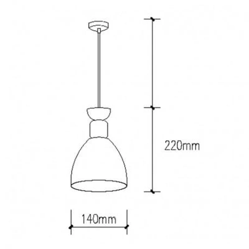 Suspension Industrielle Blanche