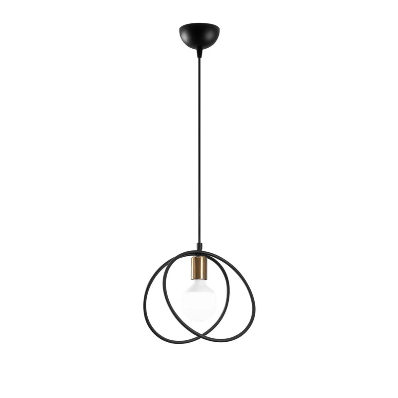 Luminaire Suspension Acier Noir