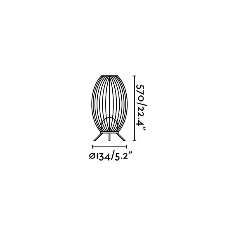 Faro Cage Portable LED Floor Lamp