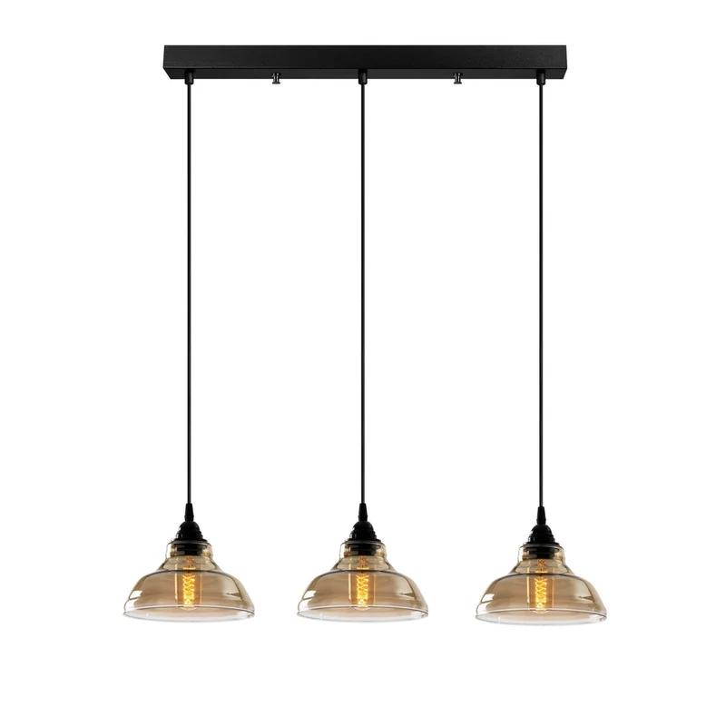 Suspension 3 Lampes Verre