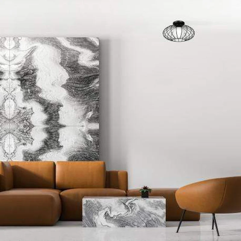 Plafonnier Noir Salon