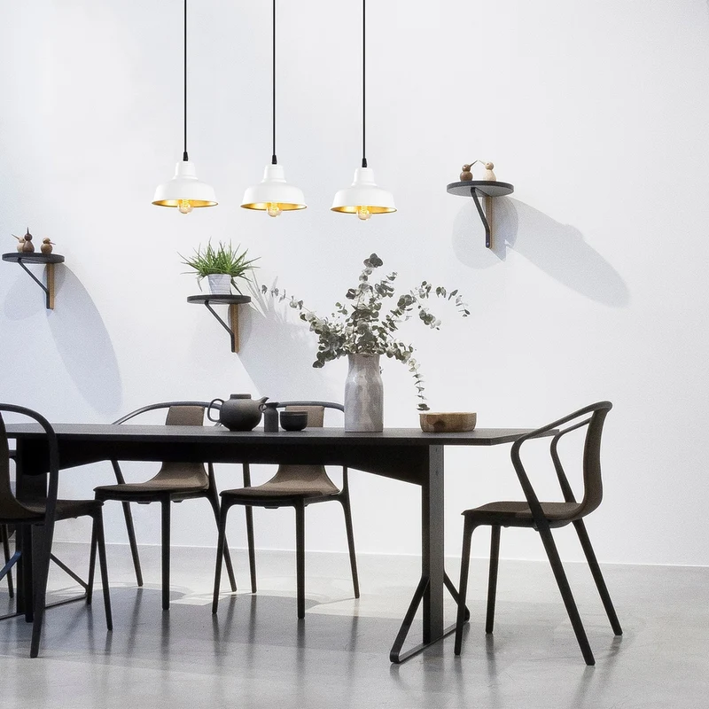 Suspension 3 Lampes Blanche