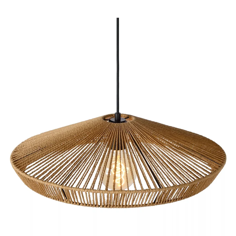 Suspension Rotin Marron