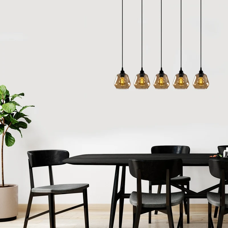 Suspension Luminaire Noire Design