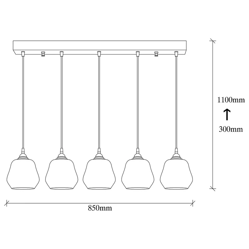 Suspension Luminaire Noire Design