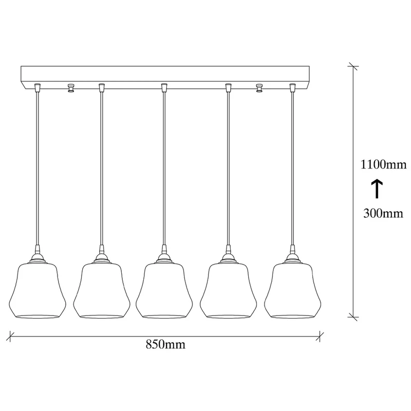 Suspension Design Filaire Noire