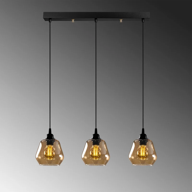 Suspension En Verre Et Metal