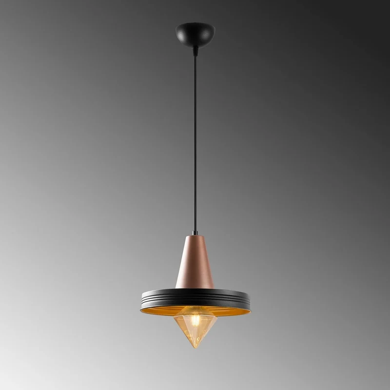 Suspension Fil De Metal Noir