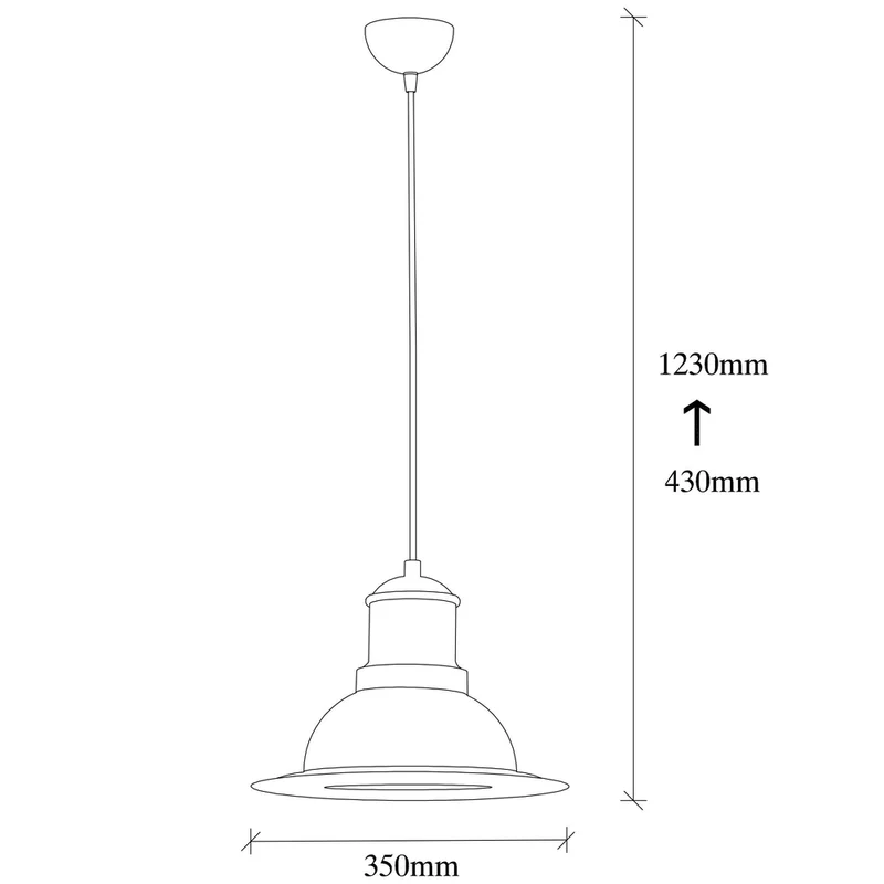Suspension Design Metal Noir