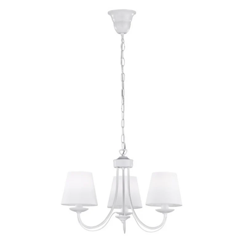 Lustre 3 Branches Blanc