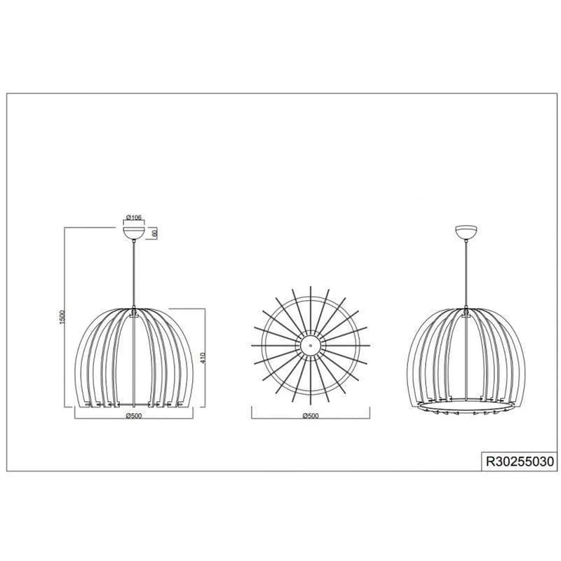 Suspension Bois Luminaire