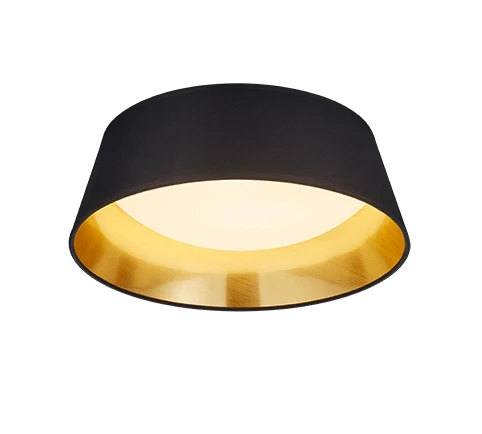 Abat Jour Noir pour Plafond en Rond
