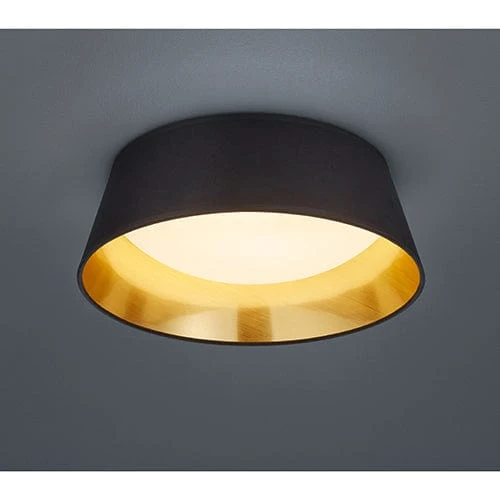 Abat Jour Noir pour Plafond en Rond