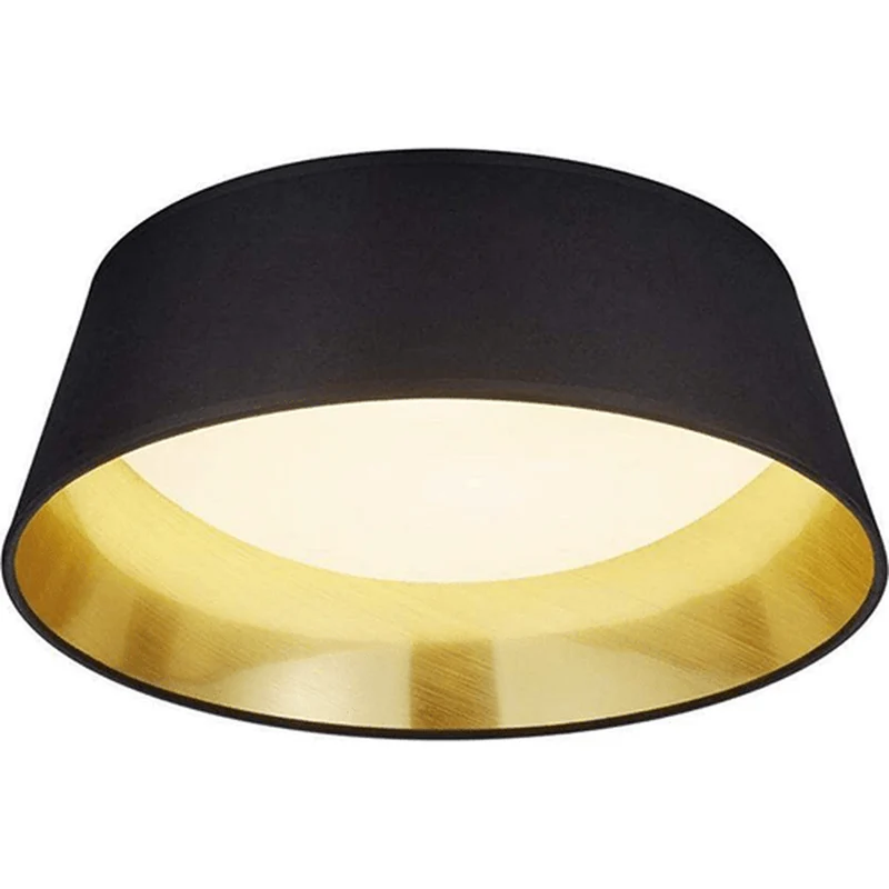 Abat Jour Noir pour Plafond en Rond