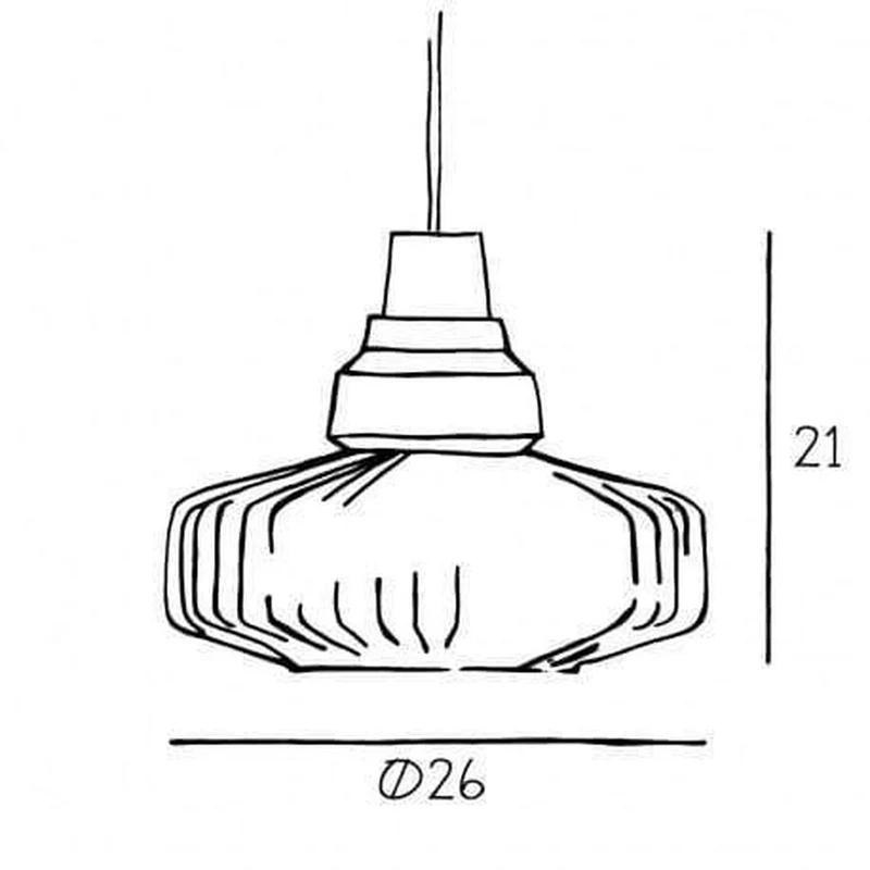 Suspension Verre Transparent