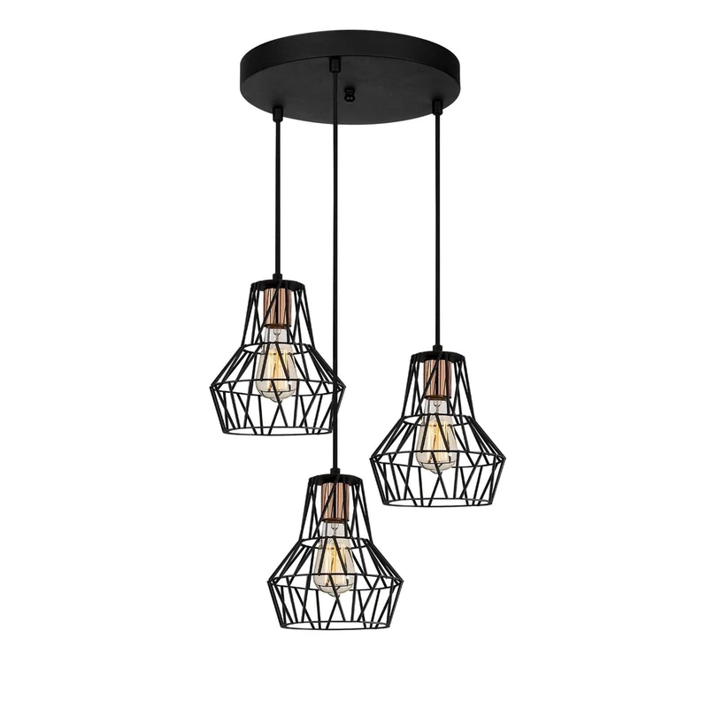 Lampe Suspendu Metal Noir