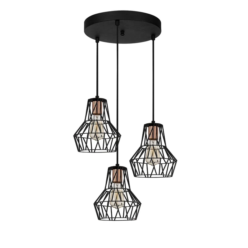 Lampe Suspendu Metal Noir