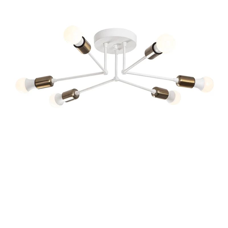 Lustre Blanc Et Or