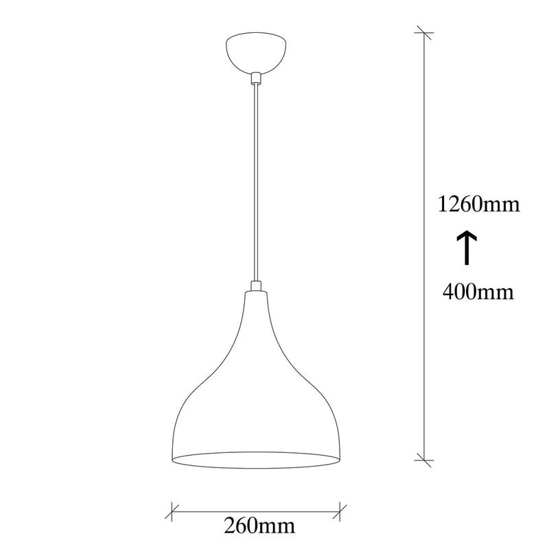 Suspension Cuivre Rose