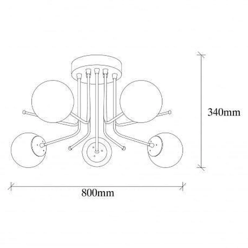 Lustre 5 Lampes