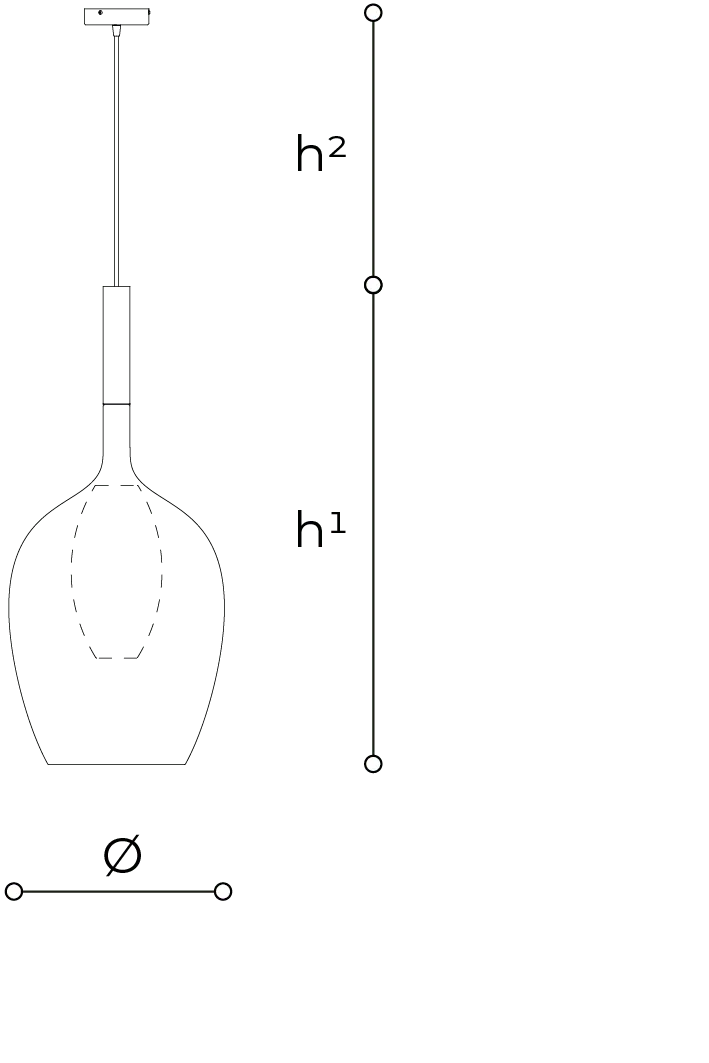 Lampe Suspendue En Verre
