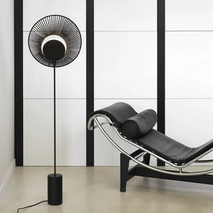 Forestier Oyster floor lamp