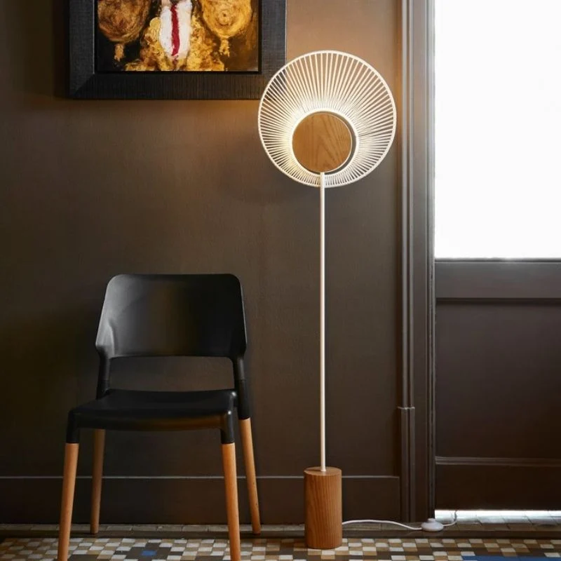 Forestier Oyster floor lamp
