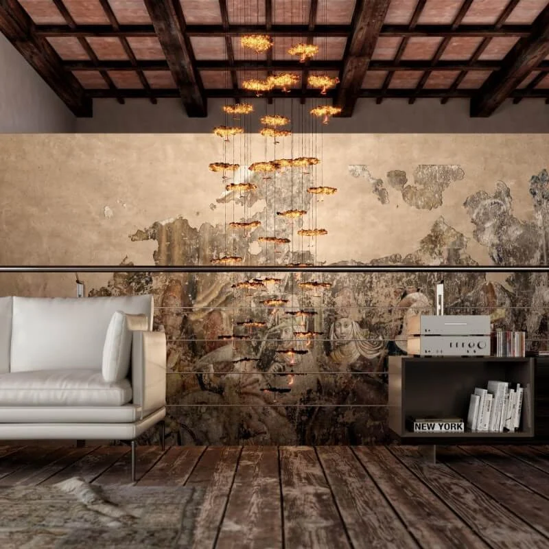 Catellani & Smith Gold Moon Chandelier
