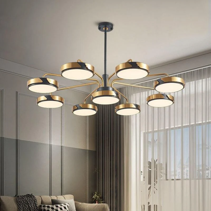 Lustre Noir Design Séjour