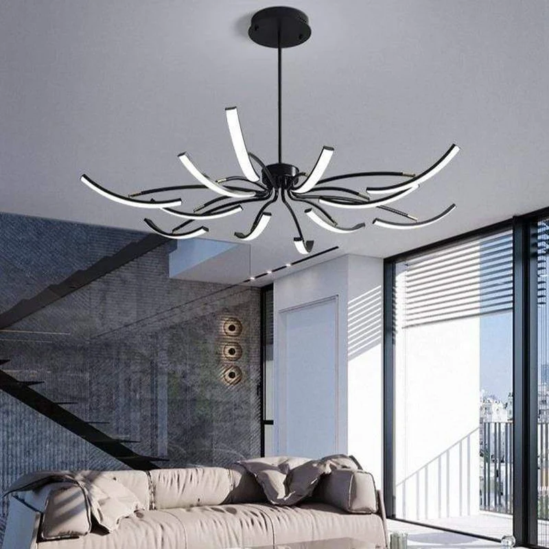 Grand Lustre Metal Noir