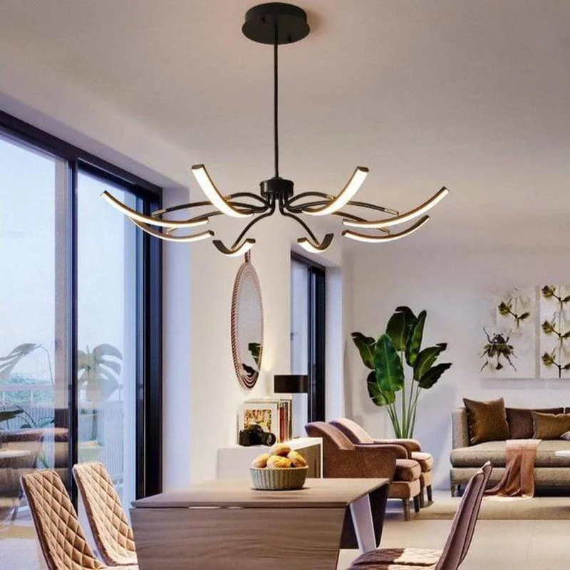 Grand Lustre Metal Noir