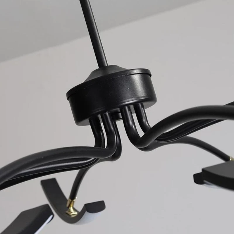 Grand Lustre Metal Noir